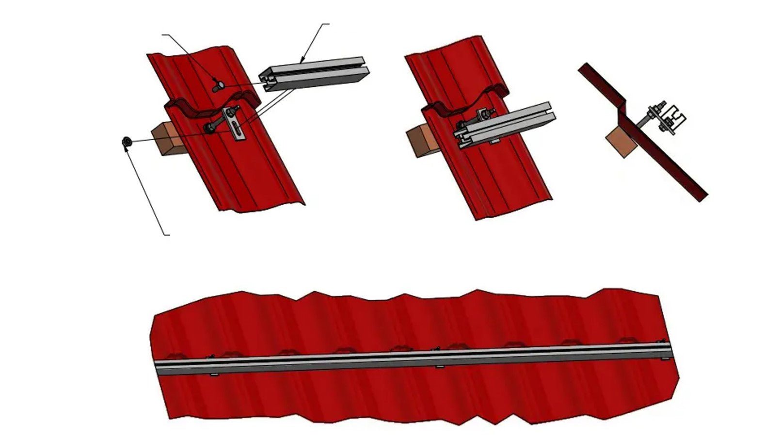 Profilo di montaggio in alluminio 208cm 40x40 per bullone a T - FamilyHu Store
